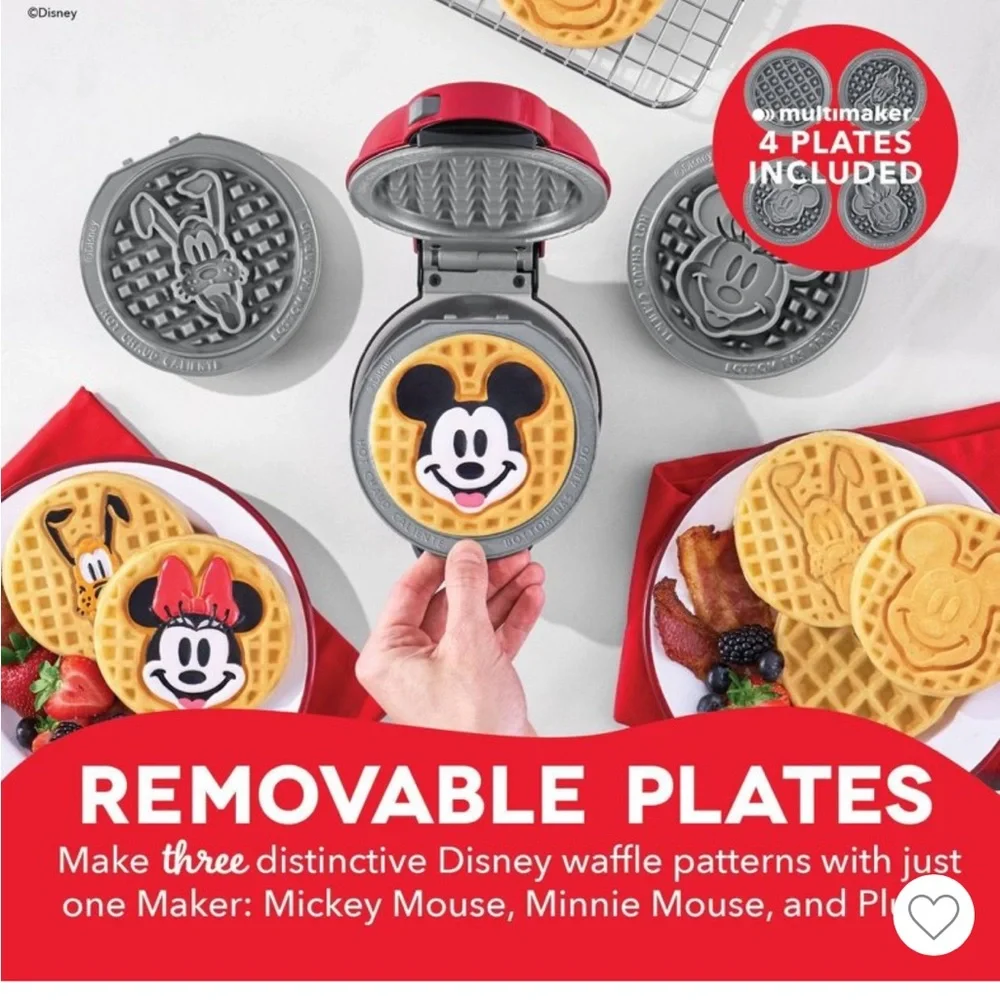 Brand new in box Disney Dash Mickey & Friends Mini waffle Maker System - Picture 5 of 11